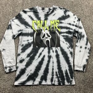Ghostface Shirt Size Medium Graphic‎ Scream Scary Horror Tie Dye Halloween Mens